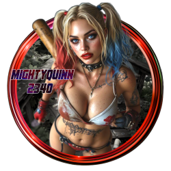 Harley Quinn gamer logo
